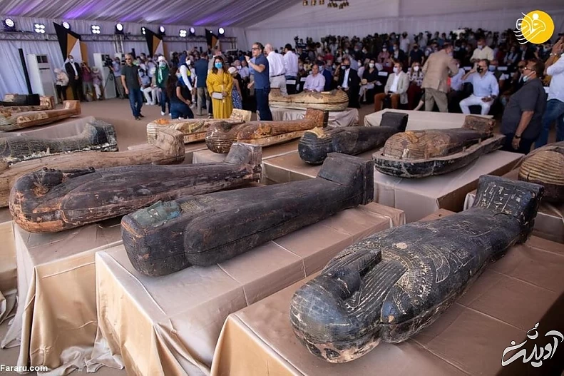 کشف ده‌ها تابوت باستانی ۲۶۰۰ ساله در مصر + تصاویر